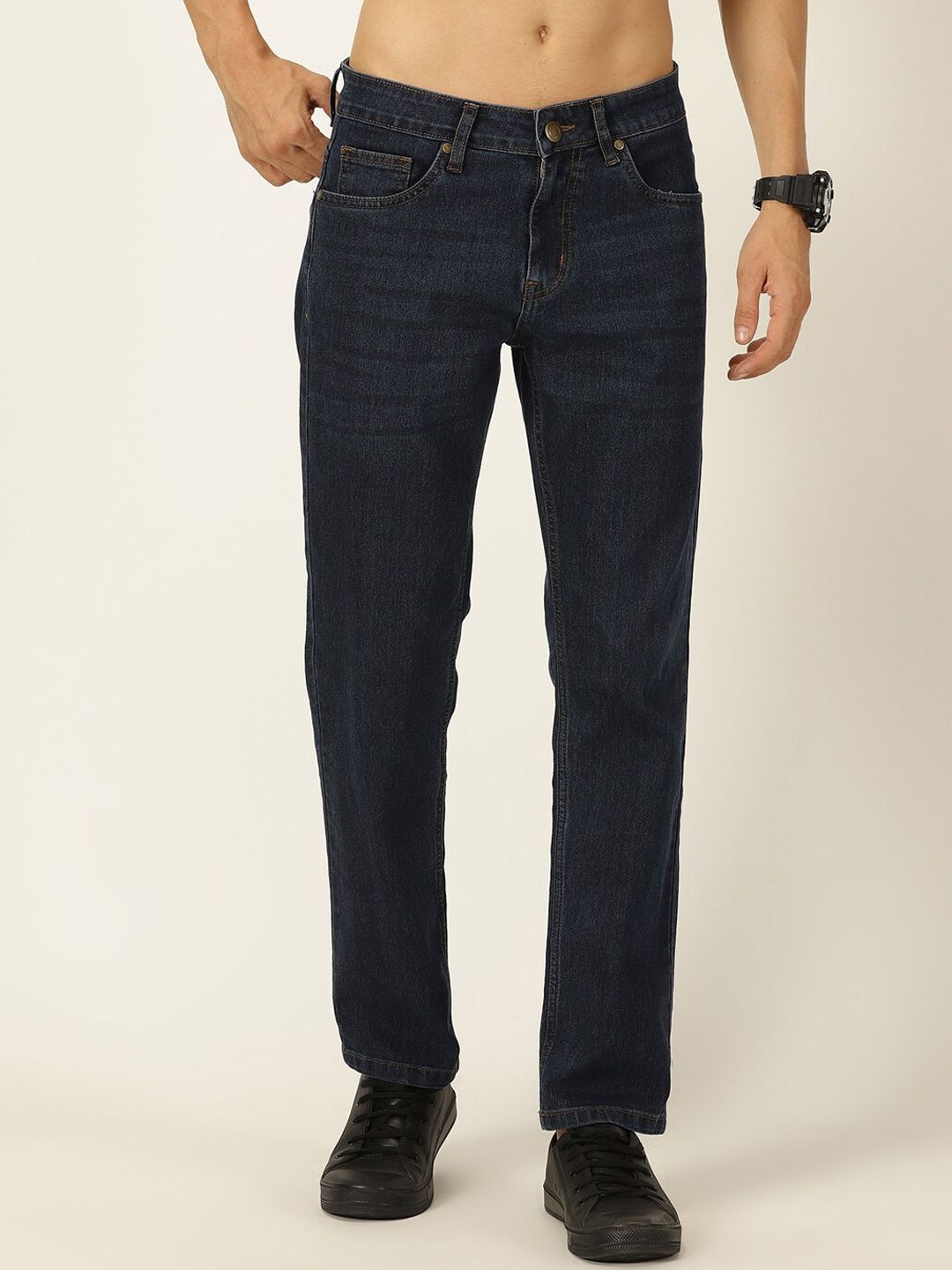 0eb6a5a1-cfce-4659-902c-42e31d7937fb1708598307952MastHarbourMenSmartStretchableJeans1.jpg Men Smart Mid Rise Stretchable Jeans - Image 1