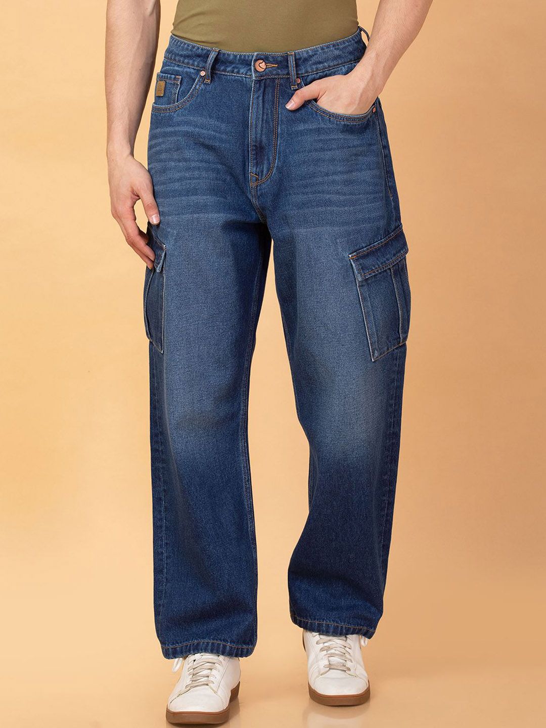 12804906-4dac-494f-8bc3-e26b150d66611719552704714BeingHumanMenLowDistressLightFadeJeans1.jpg Men Low Distress Light Fade Jeans - Image 1