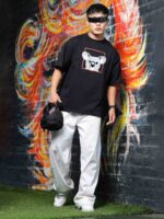 Unisex Graphic Printed Drop Shoulder Oversized T-Shirt - Image 3