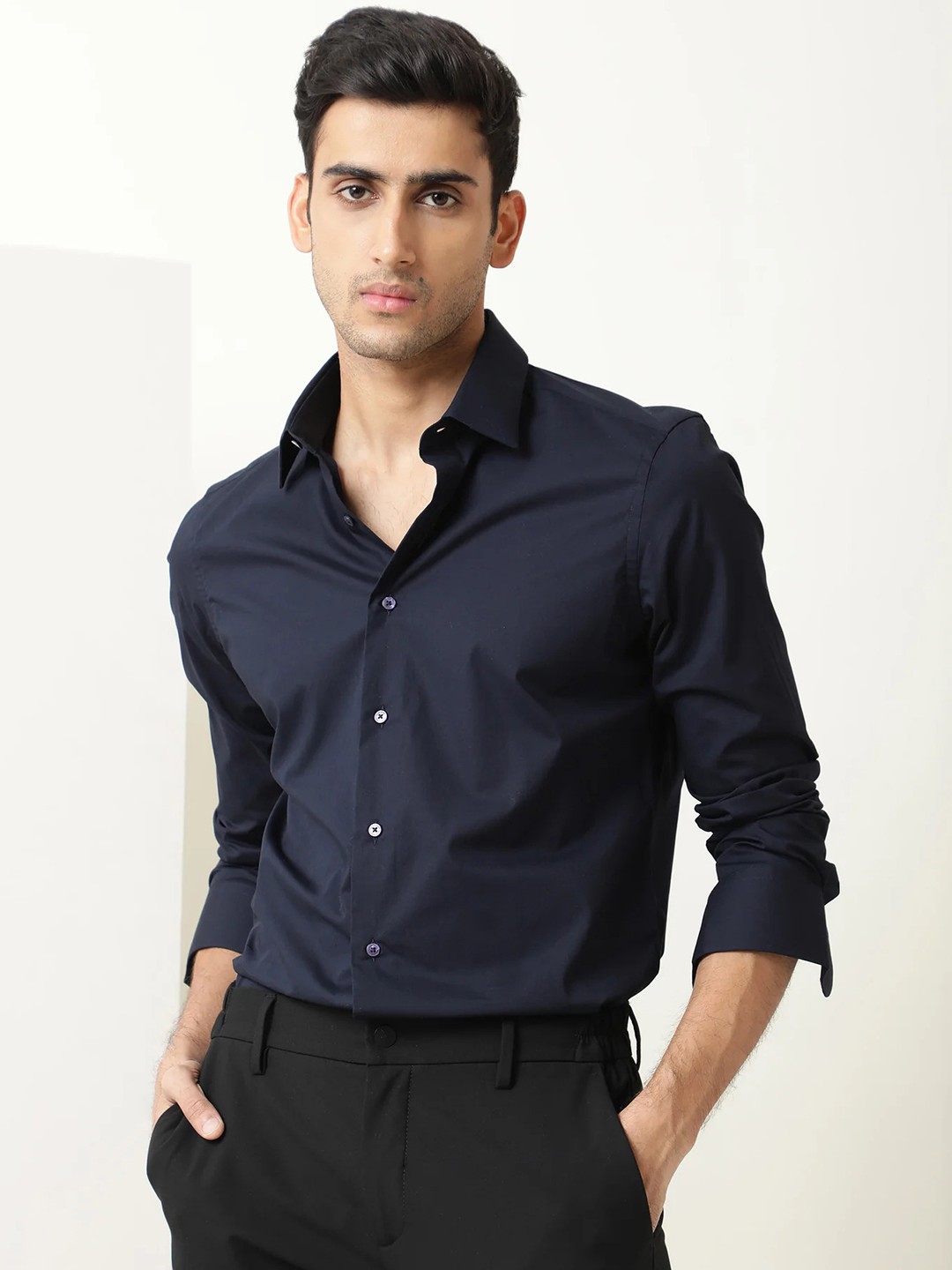 Classic-Pure-Cotton-Casual-Shirt.jpg Classic Pure Cotton Casual Shirt - Image 1