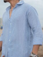 Powerlook Men Micro Checks Checked Casual Shirt - Image 3