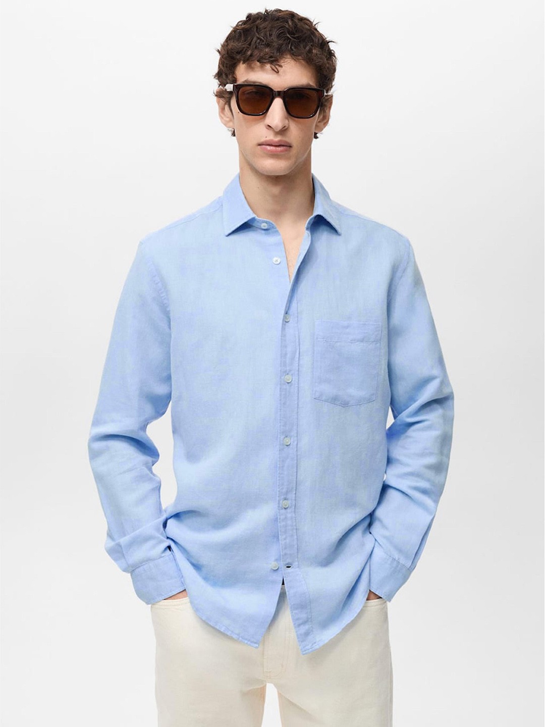 Linen-Cotton-Striped-Casual-Shirt.jpg Linen Cotton Striped Casual Shirt - Image 1