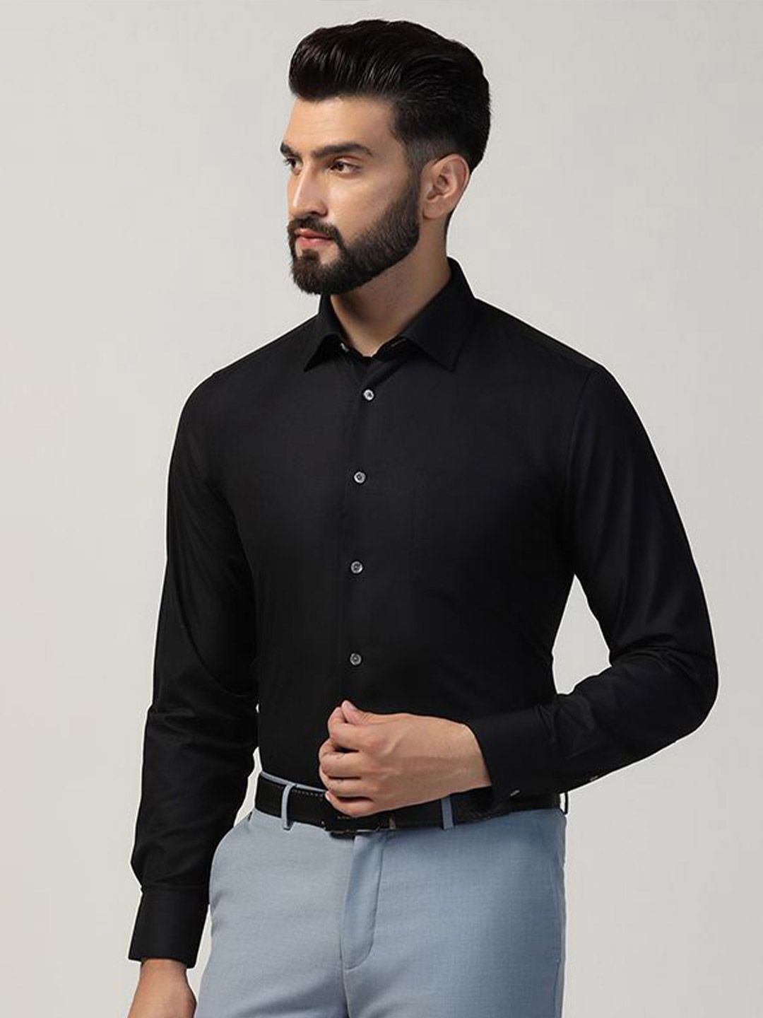 t1ggID8x_542434225f1746c49154a660c33a8ed4.jpg Men Luxe Slim Fit Formal Shirt - Image 1
