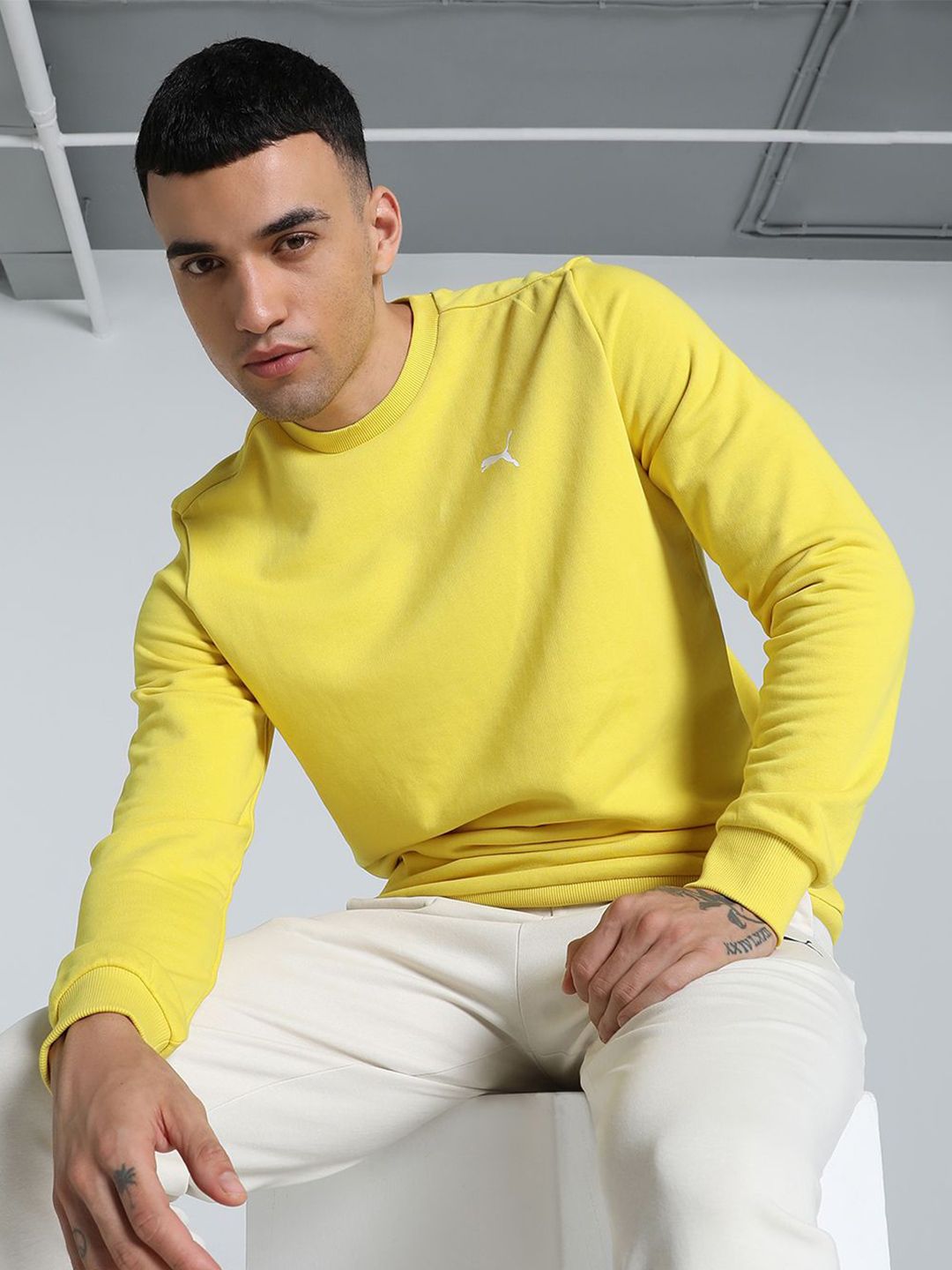 zsv2BNUE_3a048d919879443db16698732dee381c.jpg Puma Men's Crew Neck Sweatshirt - Image 1