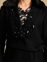 Overcoat With Lapel Embellishment - Image 2